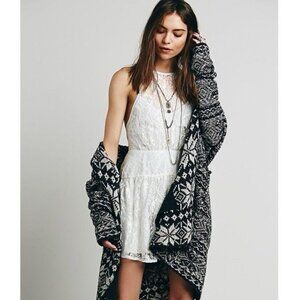 NWT Free People White Lace A-Line Mini Dress | Romantic Grunge Fairy Coquette 8